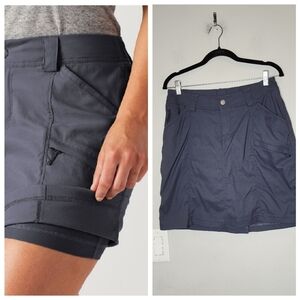 Duluth Grey Dry on the Fly Improved Skort 7 pockets size 8